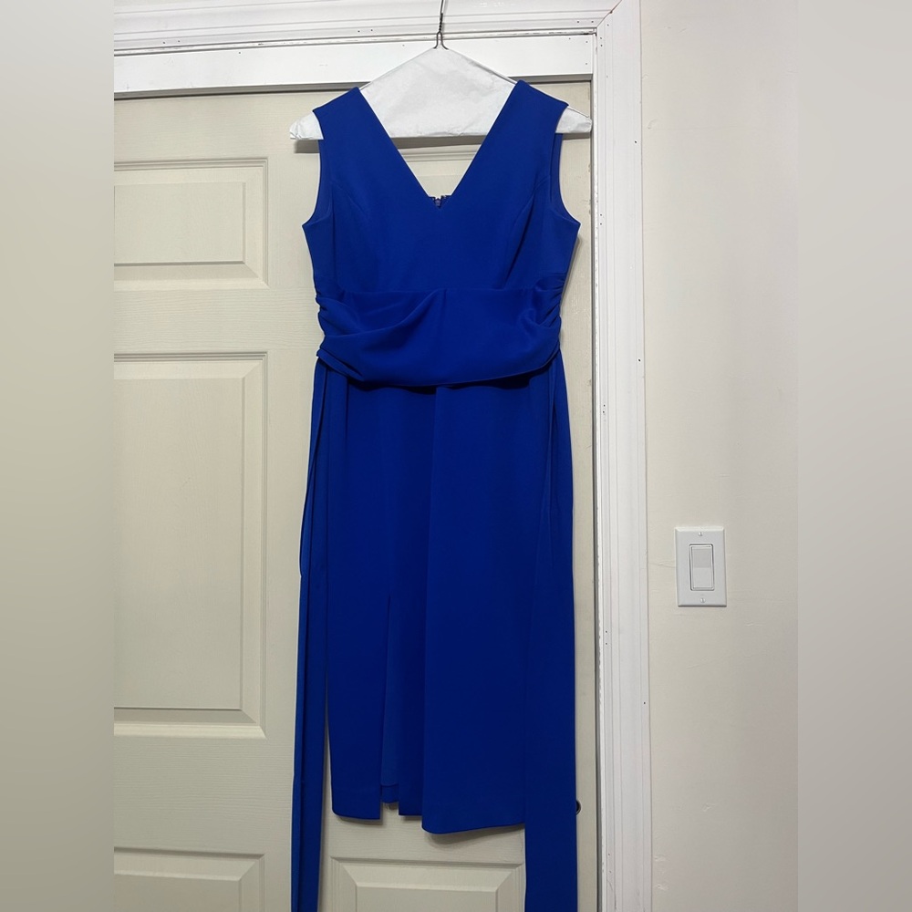 Dress the Population Royal Blue Sleeveless Midi Dress